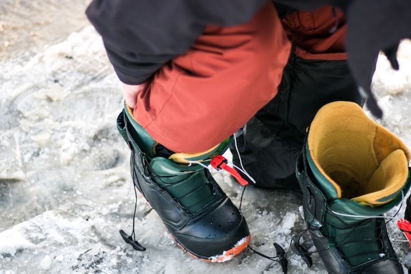 Snowboard boots top