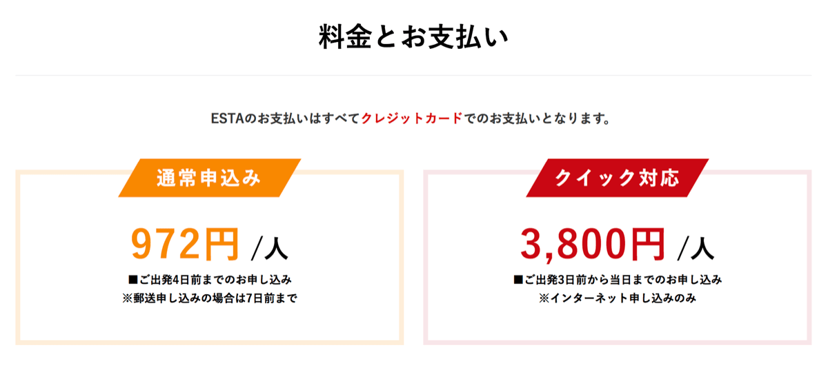 Australia etas 3料金とお支払い