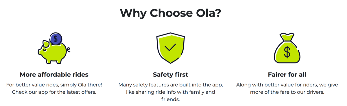 Ola 2OLAの特長