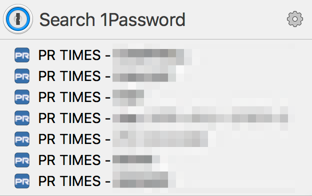 Mac apps 31 1password画面