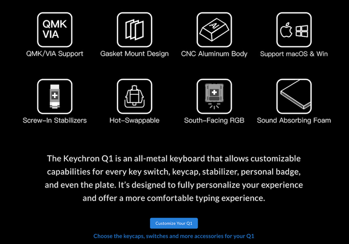 Keychron q1 purchase 4Q1特徴