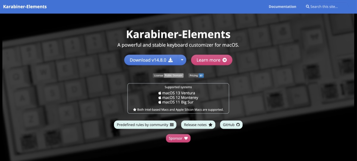 Karabiner elements 4インストール