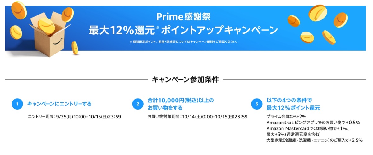 Amazon prime kanshasai 2023 4ポイントアップキャンペーン